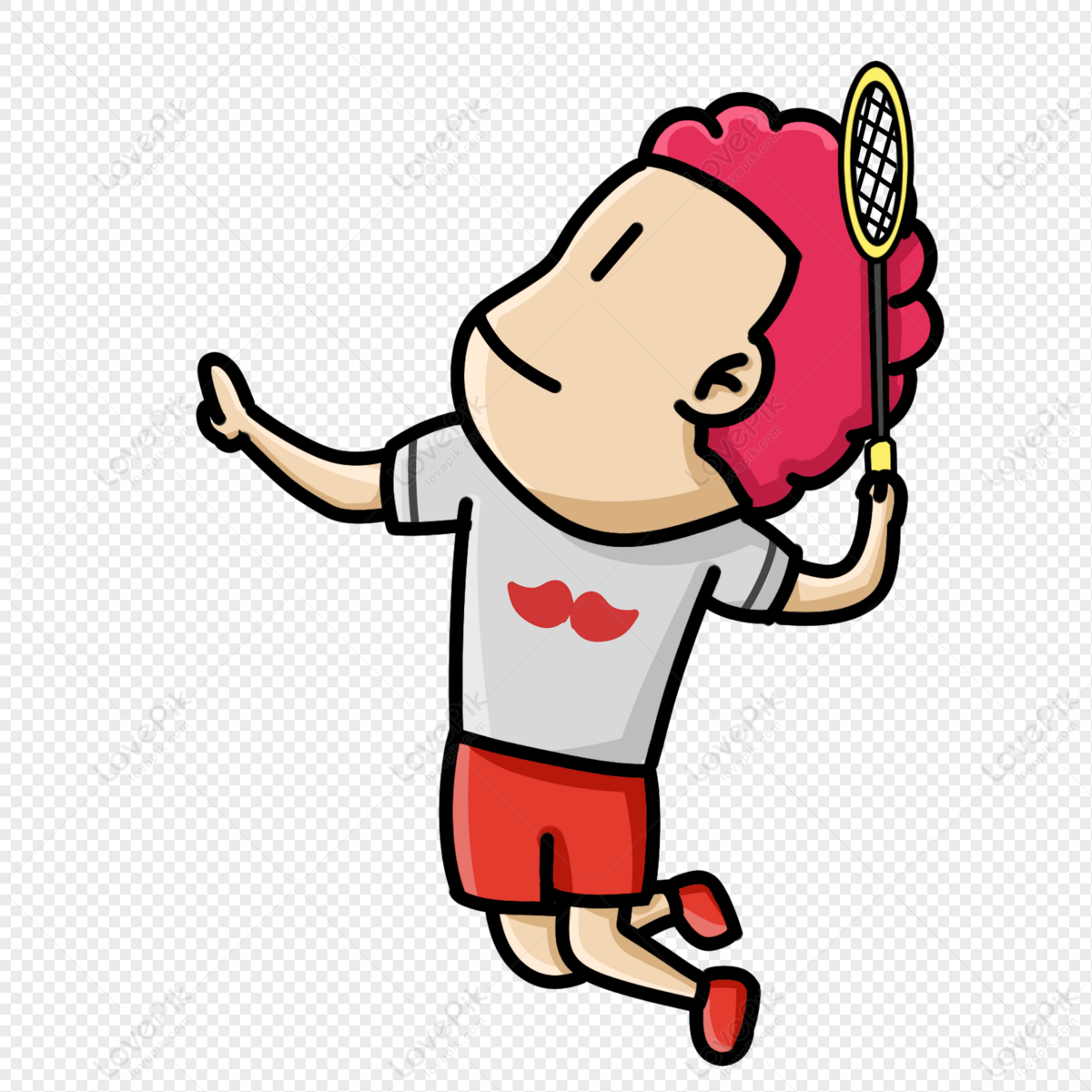 Badminton Player Free PNG And Clipart Image For Free Download - Lovepik |  401397529