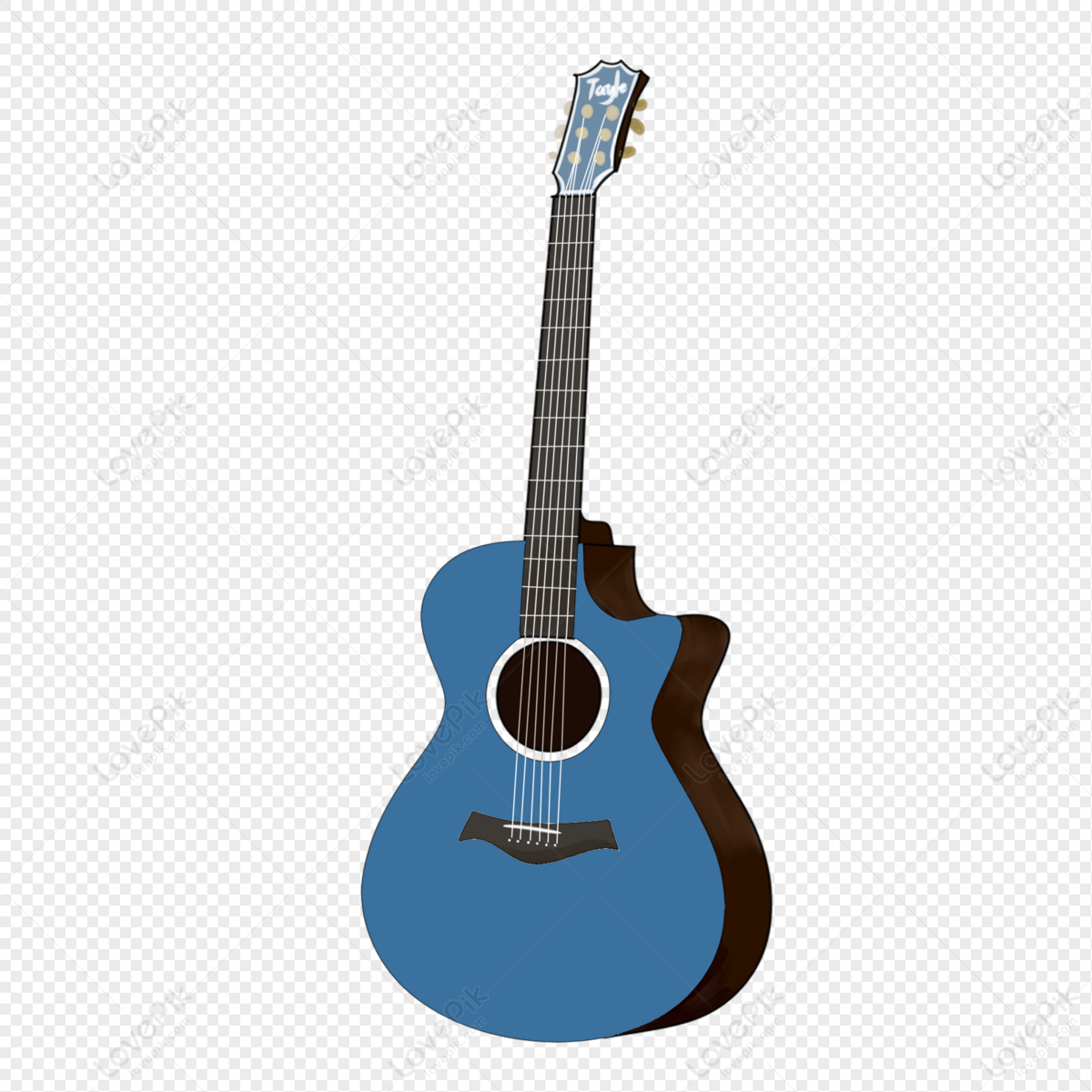 蓝色电吉他图片素材-编号26975146-图行天下