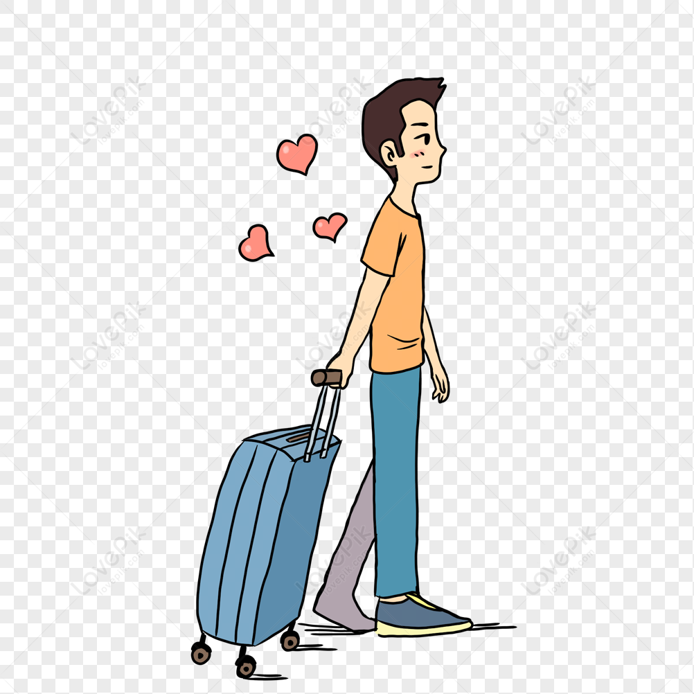 Boy Carrying Luggage PNG Picture And Clipart Image For Free Download -  Lovepik | 401395215