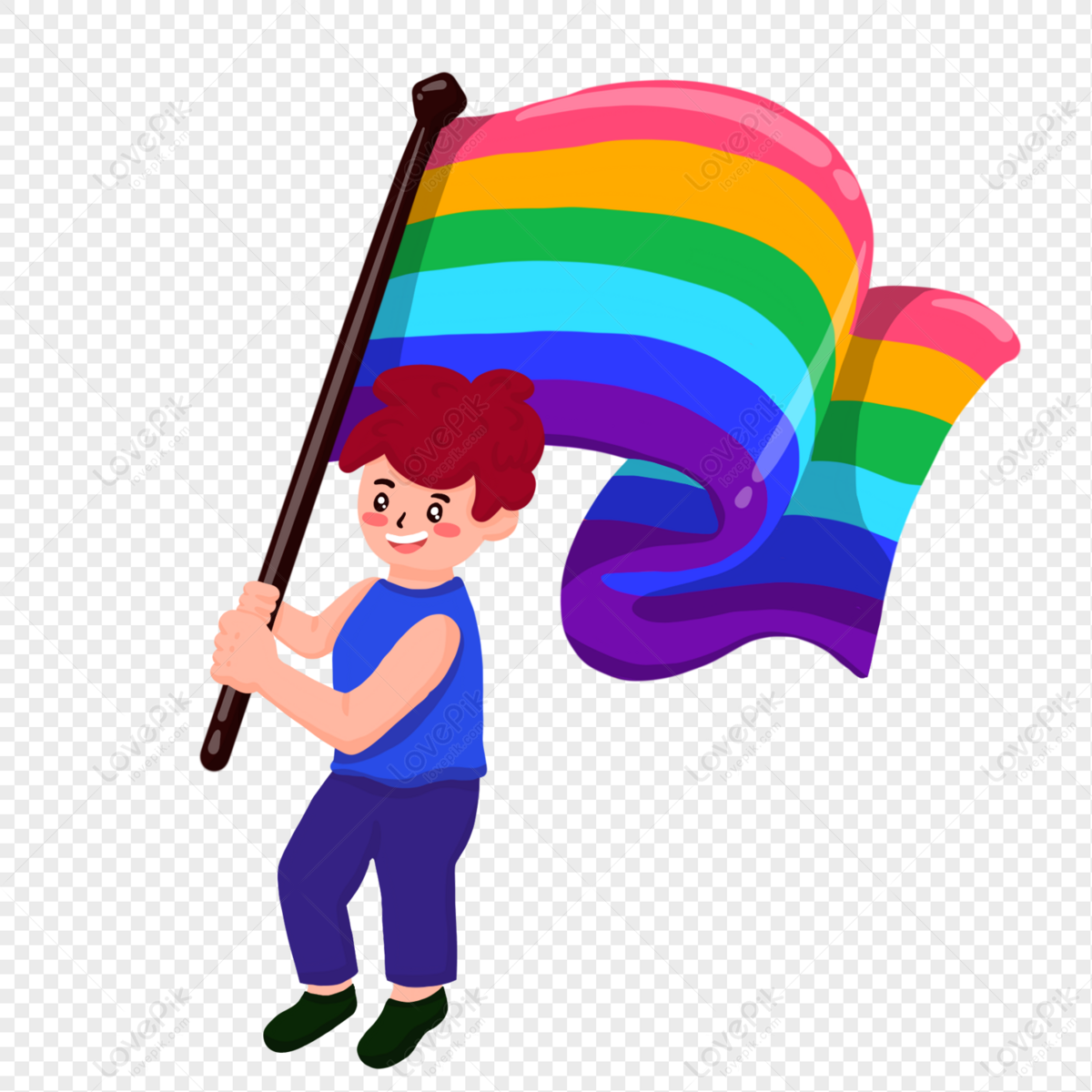 Boys Of The Same-sex Day, Cartoon Vector, Colorful Rainbow, Flag Vector PNG  Image And Clipart Image For Free Download - Lovepik | 401394238