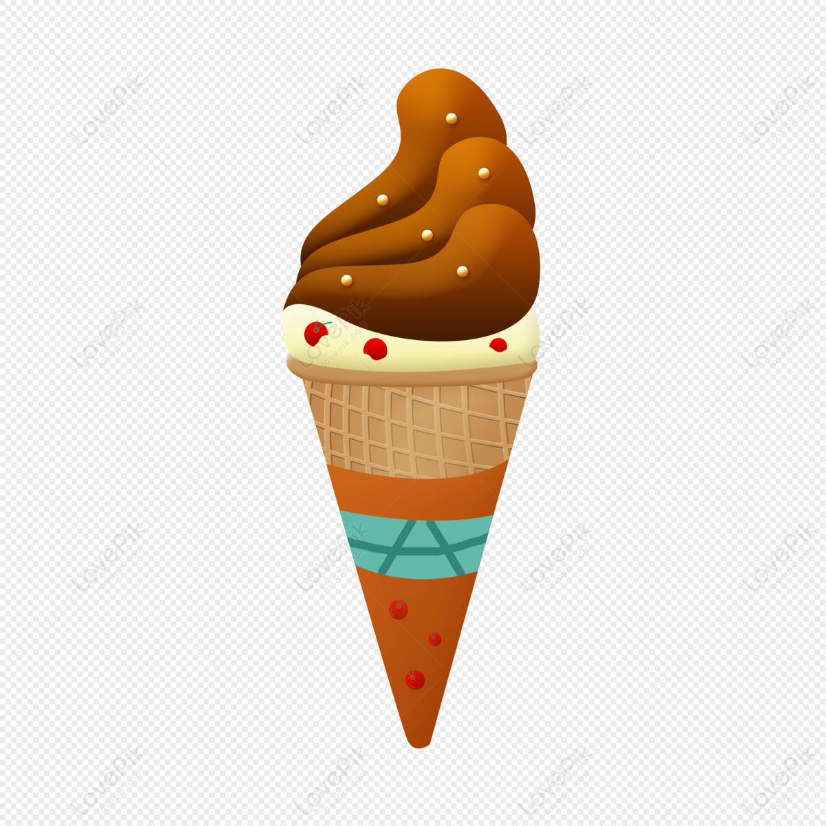 Cartoon Chocolate Ice Cream Ice Cream Free PNG And Clipart Image For Free  Download - Lovepik | 401398429