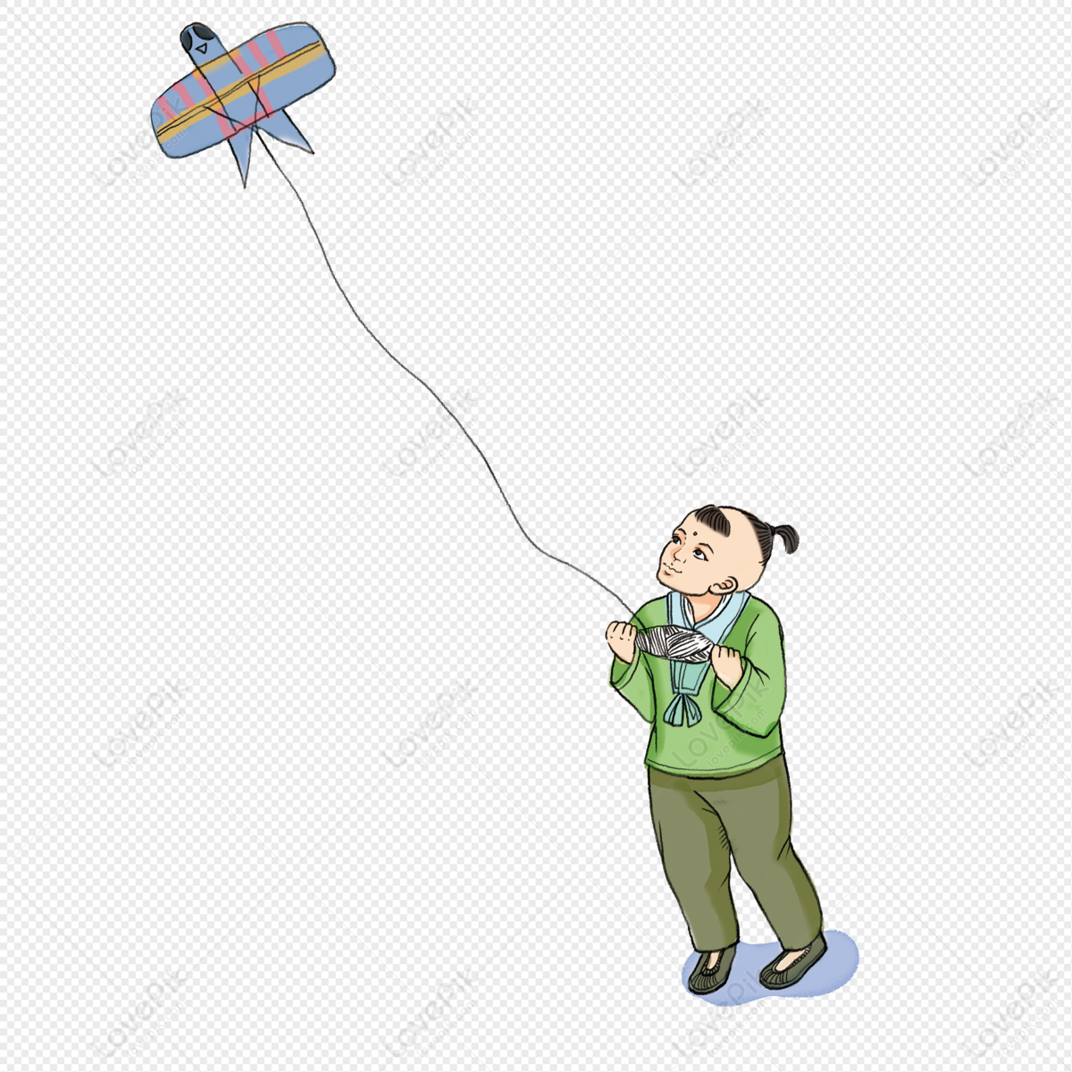 Child kite - Free Stock Illustrations | Creazilla