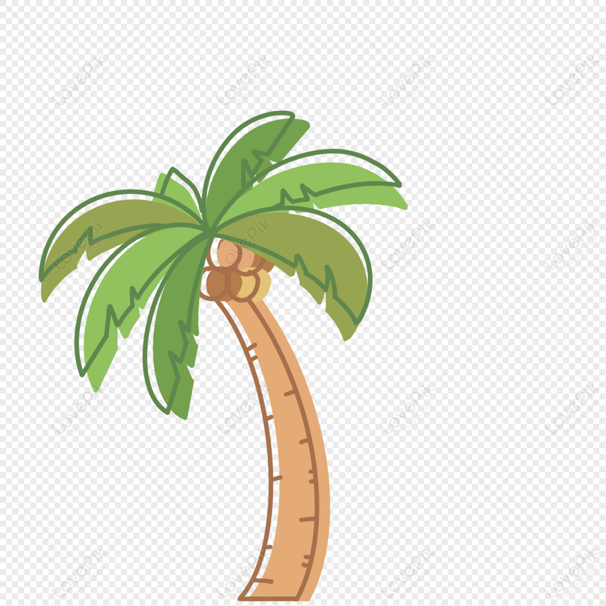 Coconut Tree, Icon Tree, Light Tree, Tree Vector PNG Image And Clipart ...