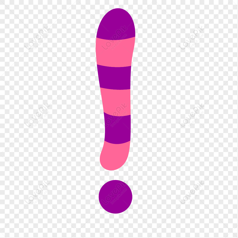 Color Cartoon Exclamation Mark PNG Transparent Background And Clipart ...