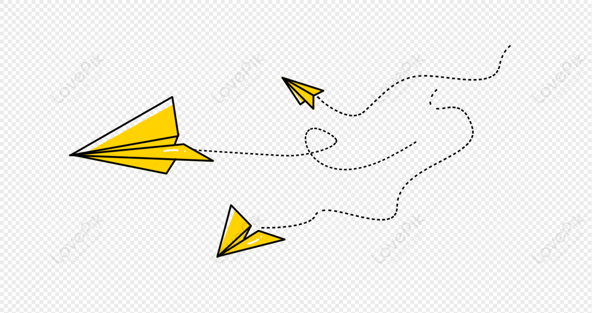 Creative Flat Yellow Paper Airplane Design PNG Transparent And Clipart  Image For Free Download - Lovepik | 401399856