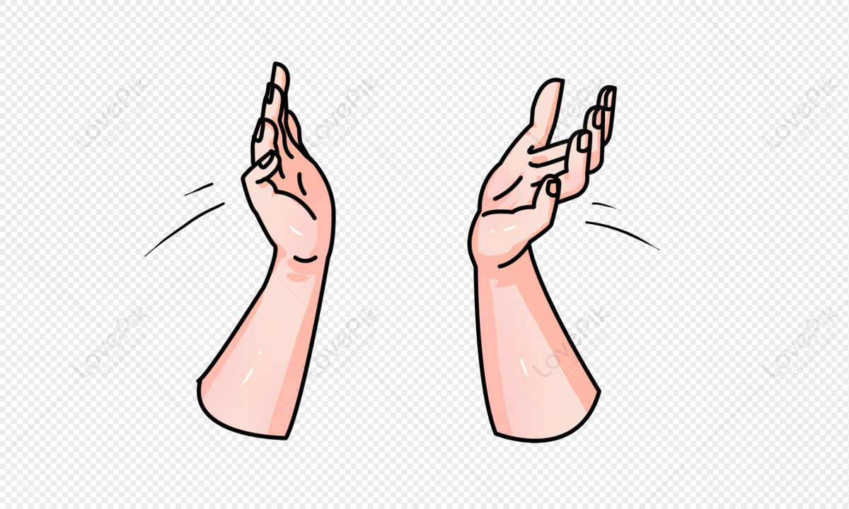 A pair of hands clapping. #clap | Body drawing, Hand drawing reference,  Human body drawing