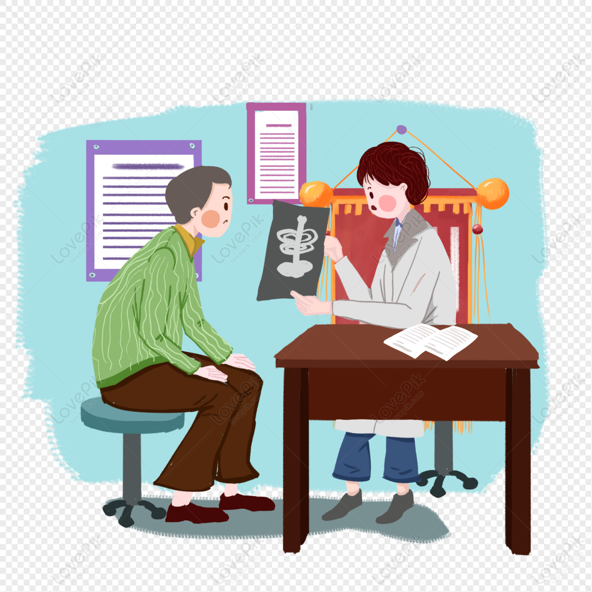 Elderly Doctors Illustration Material, Chinese Vector, Chinese Medical ...