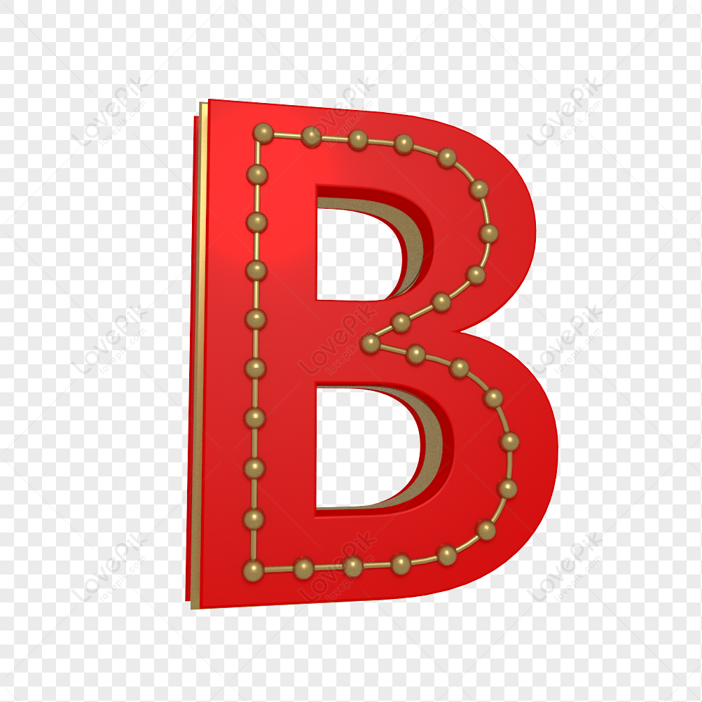 English Letter B Creative C4d Model, English, Letter B, Creative PNG ...