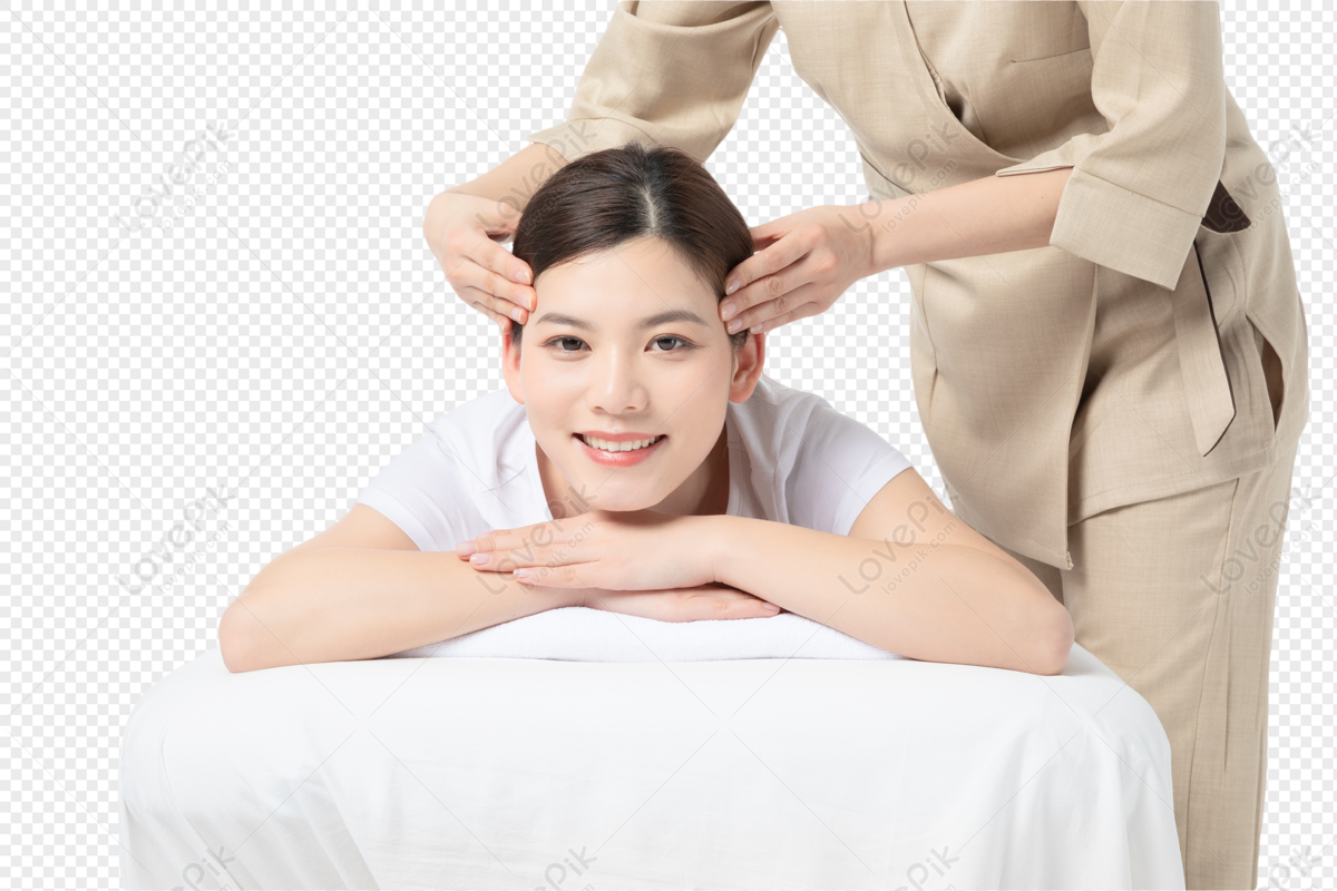 Female Head Relaxing Massage, Massage Woman, Massage Therapist, Asian Woman  PNG Transparent Background And Clipart Image For Free Download - Lovepik |  401390270