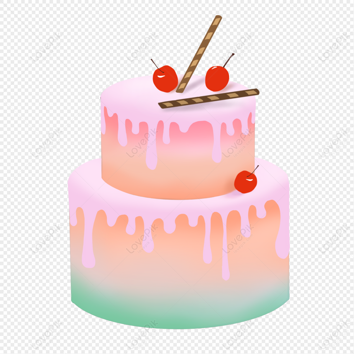 Hand Drawn Birthday Cake PNG Hd Transparent Image And Clipart ...