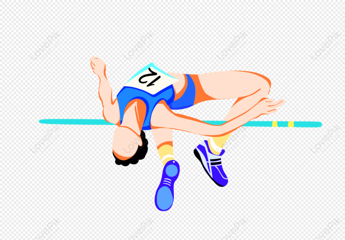 Athletic man jumping 15674976 PNG
