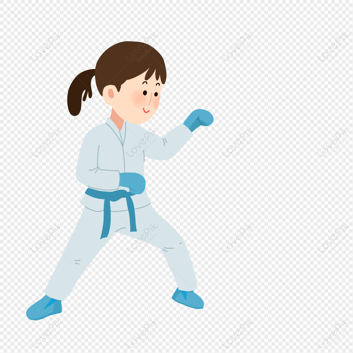 Karate Cartoon PNG Free Download And Clipart Image For Free Download -  Lovepik | 401379133