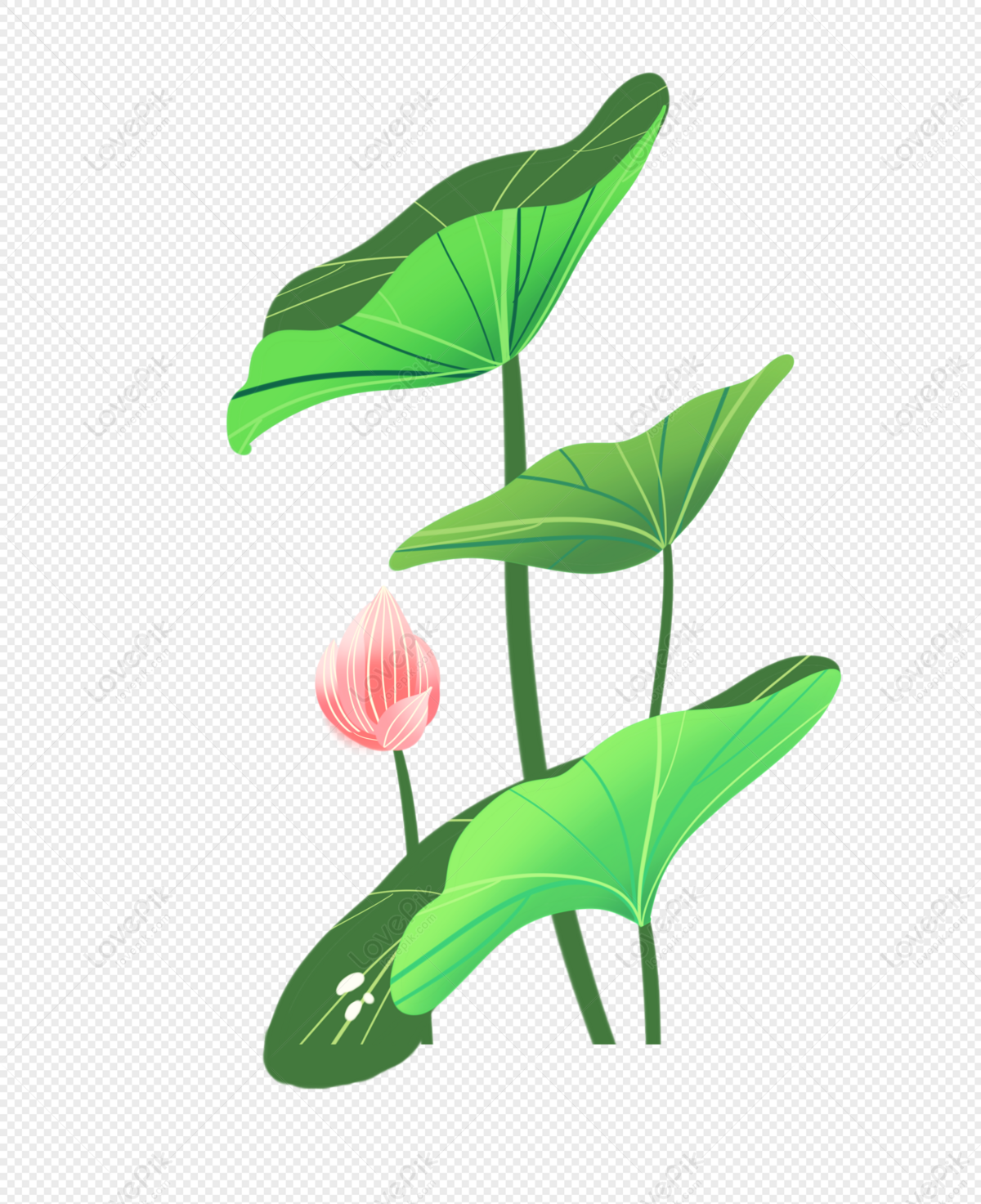 Layered Lotus Leaf And Flowerbed PNG Image Free Download And Clipart ...