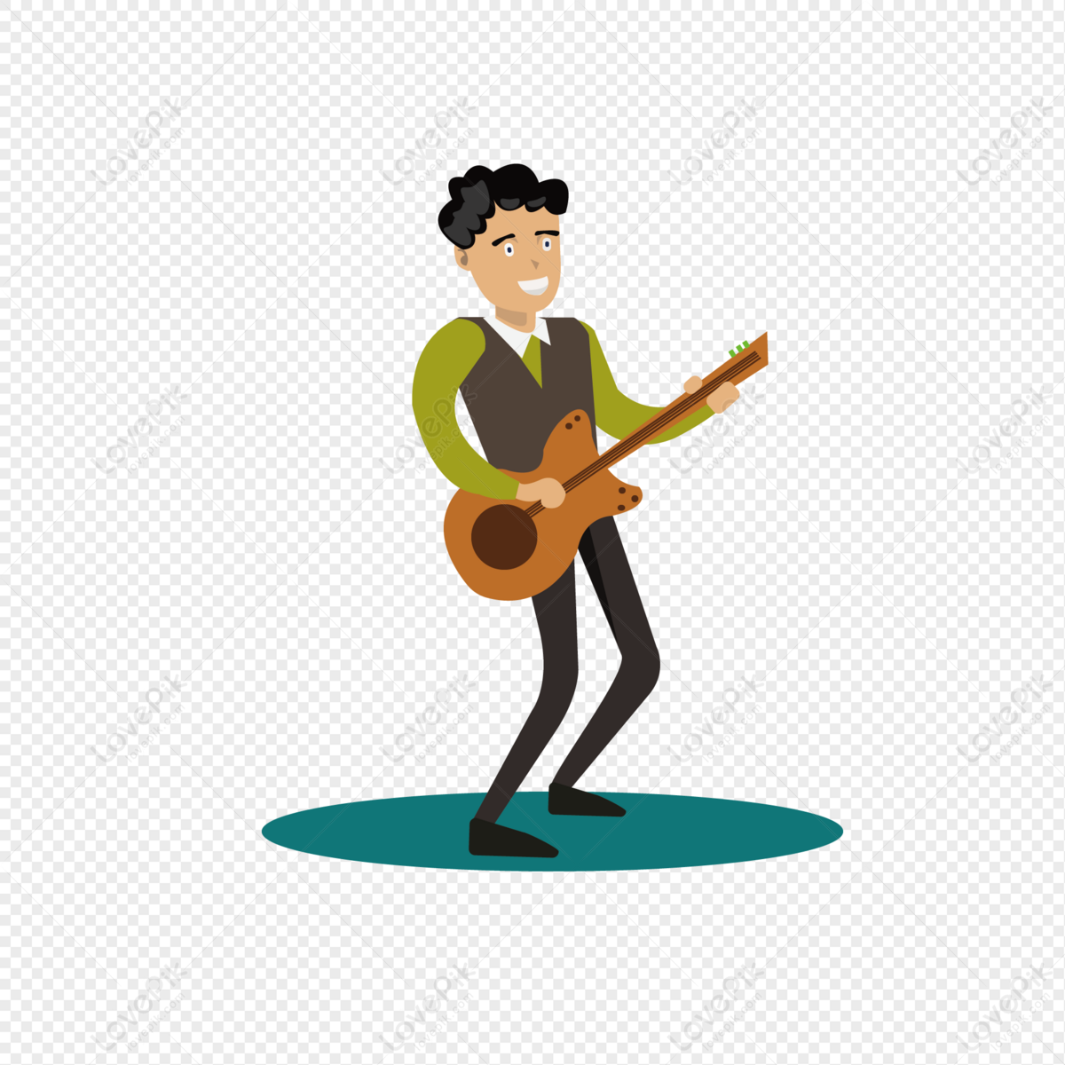 Playing Musical Instrument Characters PNG Transparent Image And Clipart  Image For Free Download - Lovepik | 401373317