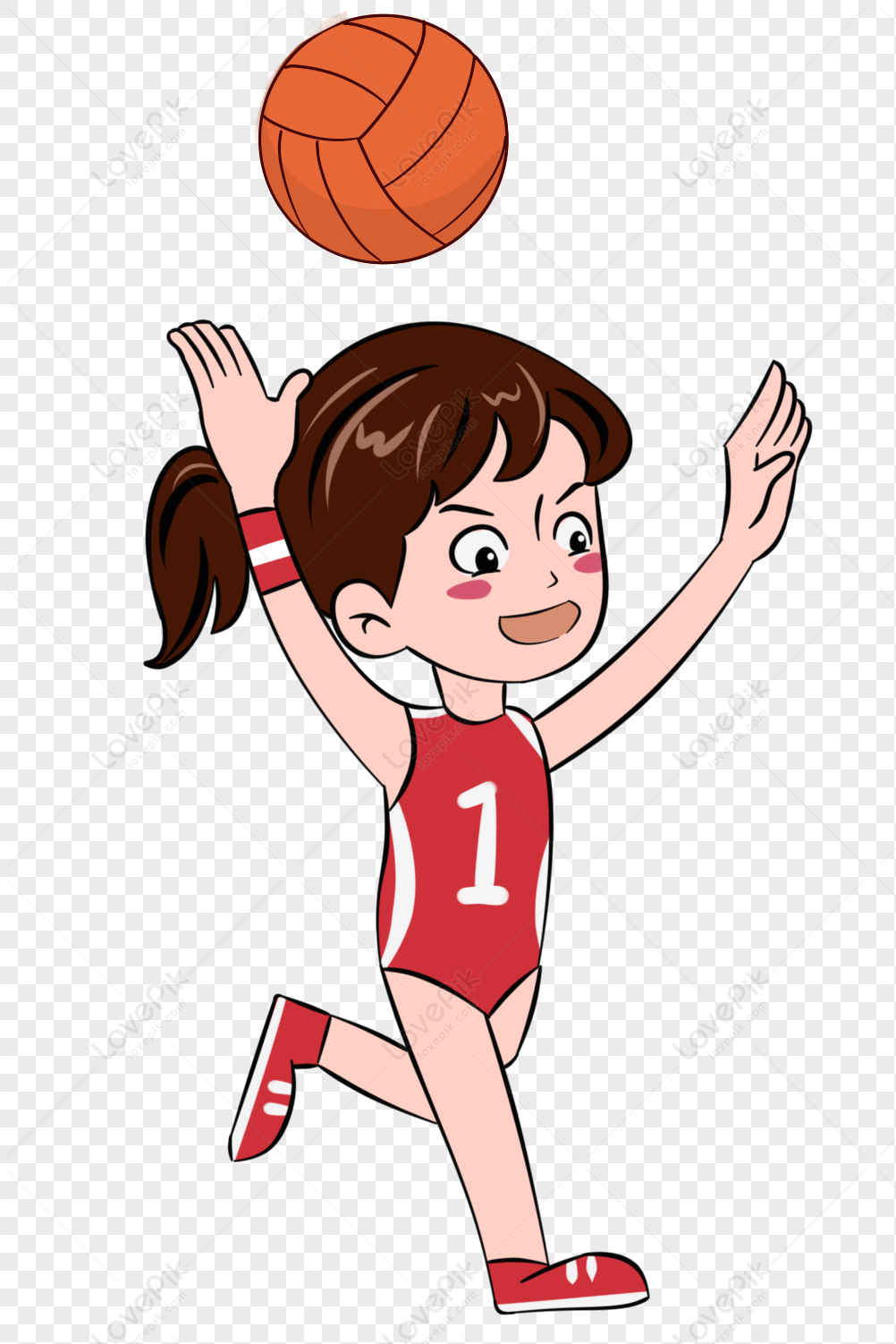 Playing Volleyball Player Cartoon Character Hand Drawn PNG Image And  Clipart Image For Free Download - Lovepik | 401382768