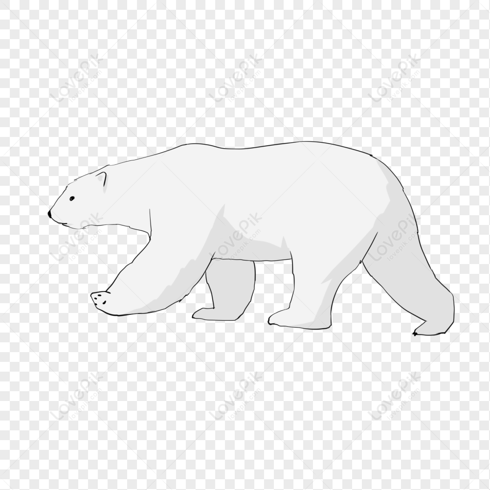 Tận hưởng sự dễ thương và hấp dẫn của hình ảnh Gấu Bắc Cực trong tư thế hoang dã, được lưu giữ sắc nét trong định dạng PNG cao cấp.