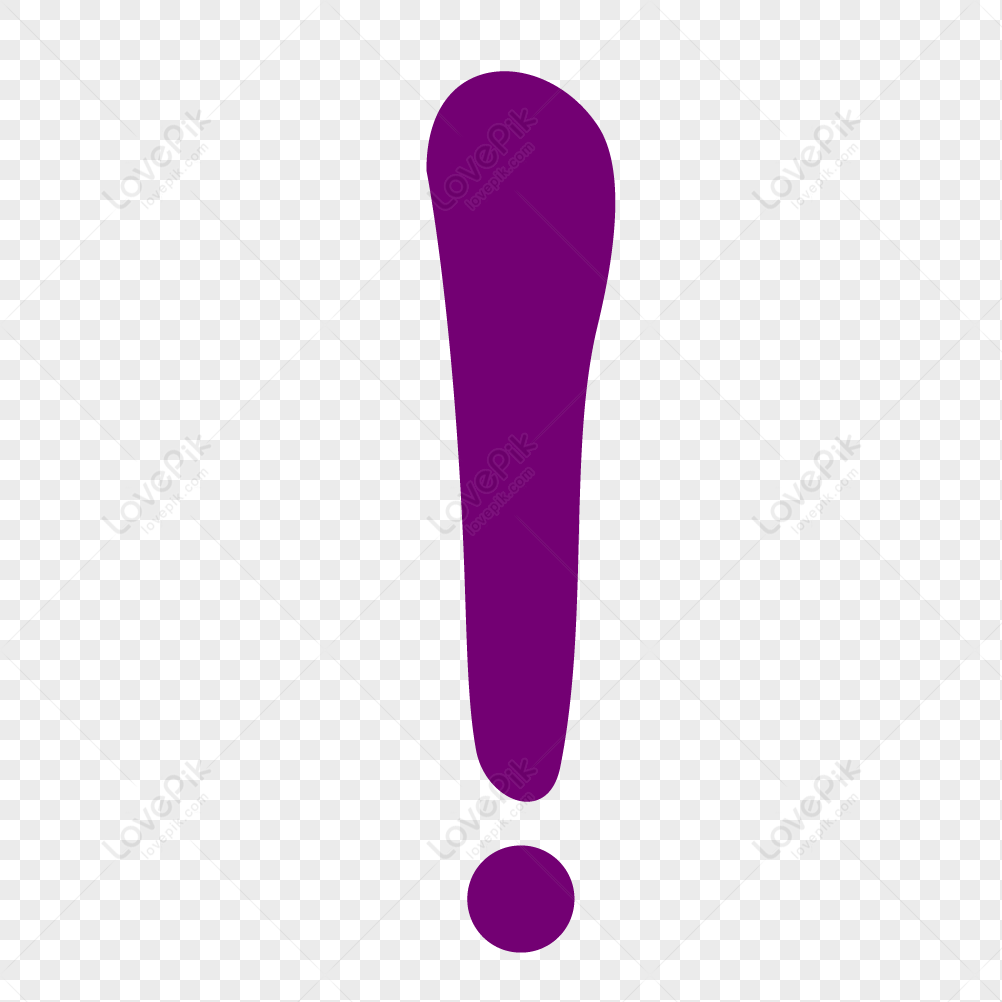 Purple Exclamation Mark, Dark Purple, Creative Exclamation Mark ...