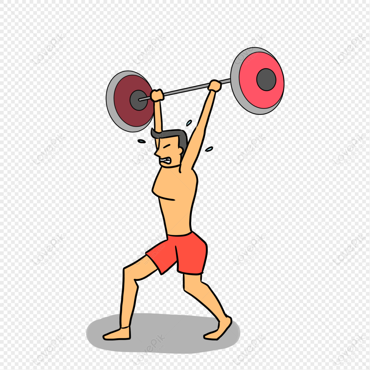 tosh 0 weightlifting clipart