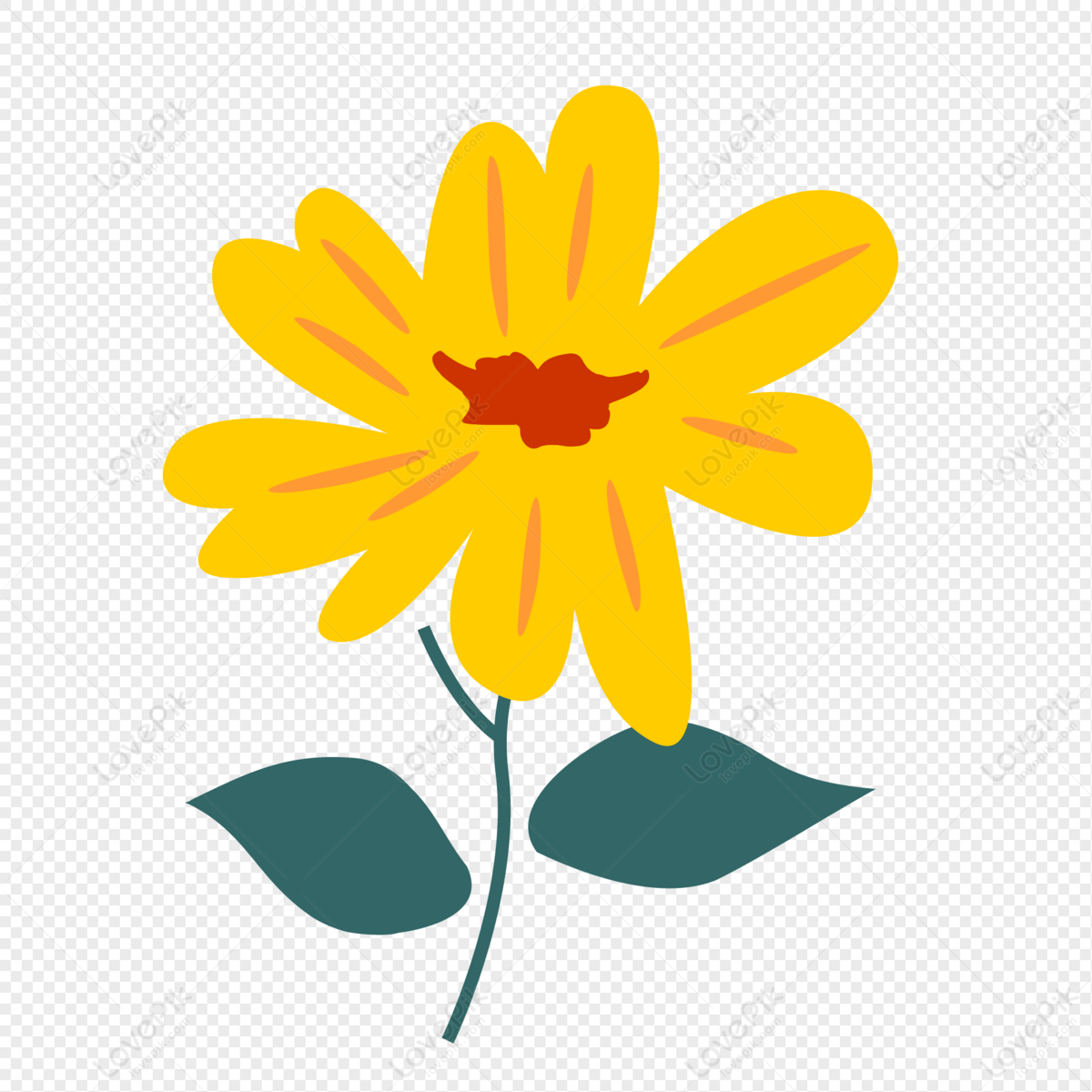 Yellow Flower PNG White Transparent And Clipart Image For Free Download ...