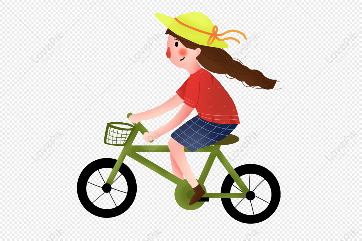 Hãy cùng chiêm ngưỡng hình ảnh clipart đáng yêu về cô nàng đạp xe, tạo ra từ các đường nét mỏng và tinh tế. Mặc chiếc áo len xanh và quần jean, cô nàng này trông thật trẻ trung và năng động trong mỗi chuyến đi xe đạp của mình.