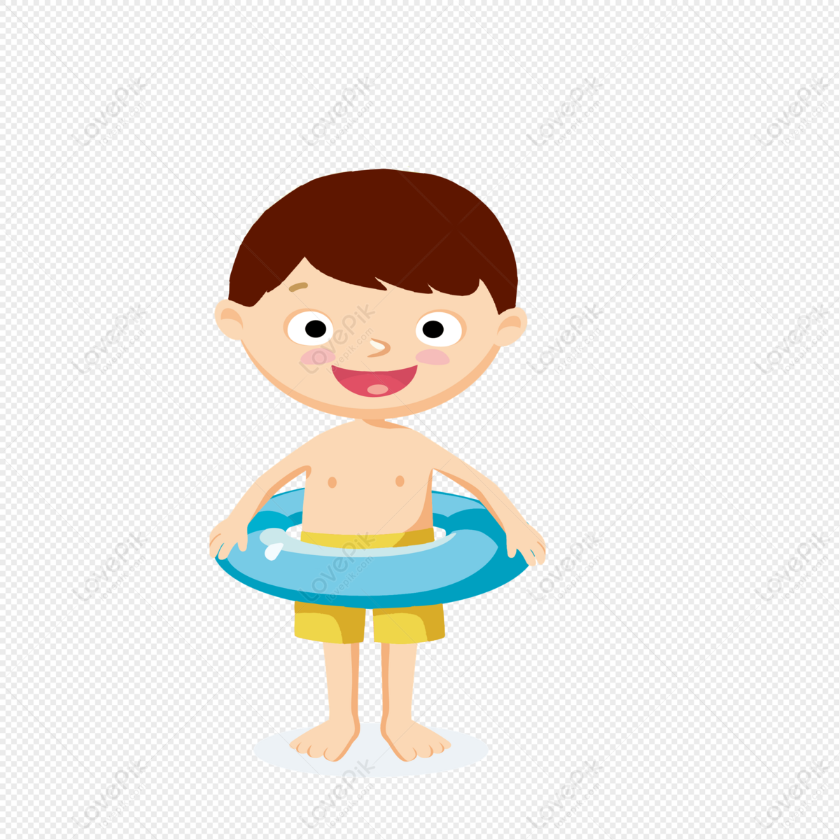 ° Boy Ready To Go Swimming, Ready, Ready To Go, Swimming Ring PNG ...