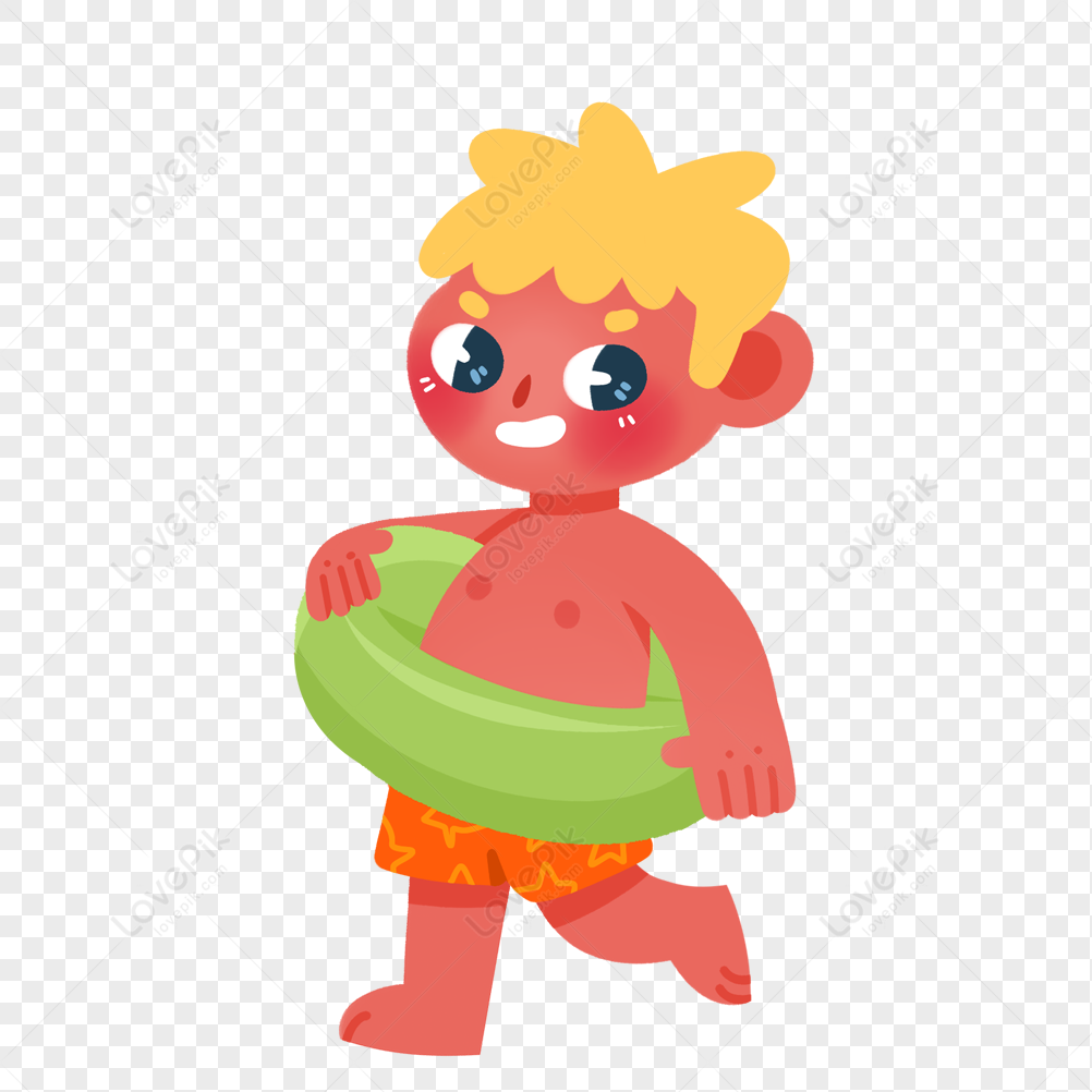 Boy Wearing A Swim Ring PNG Image Free Download And Clipart Image For ...