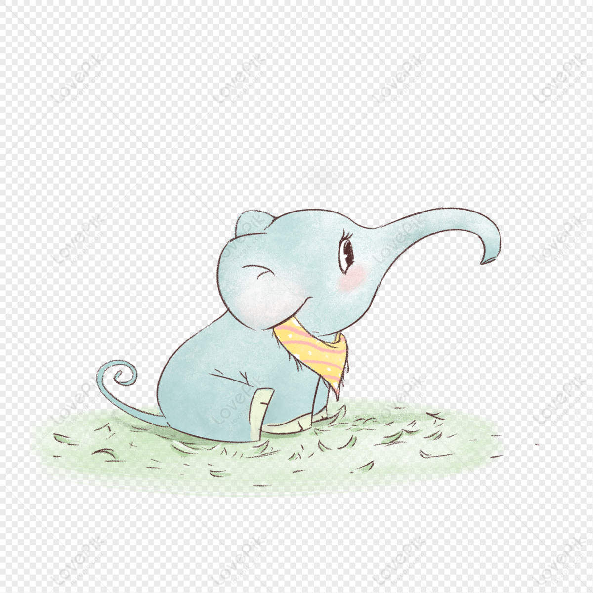 Cartoon Baby Elephant PNG White Transparent And Clipart Image For Free  Download - Lovepik | 401417912
