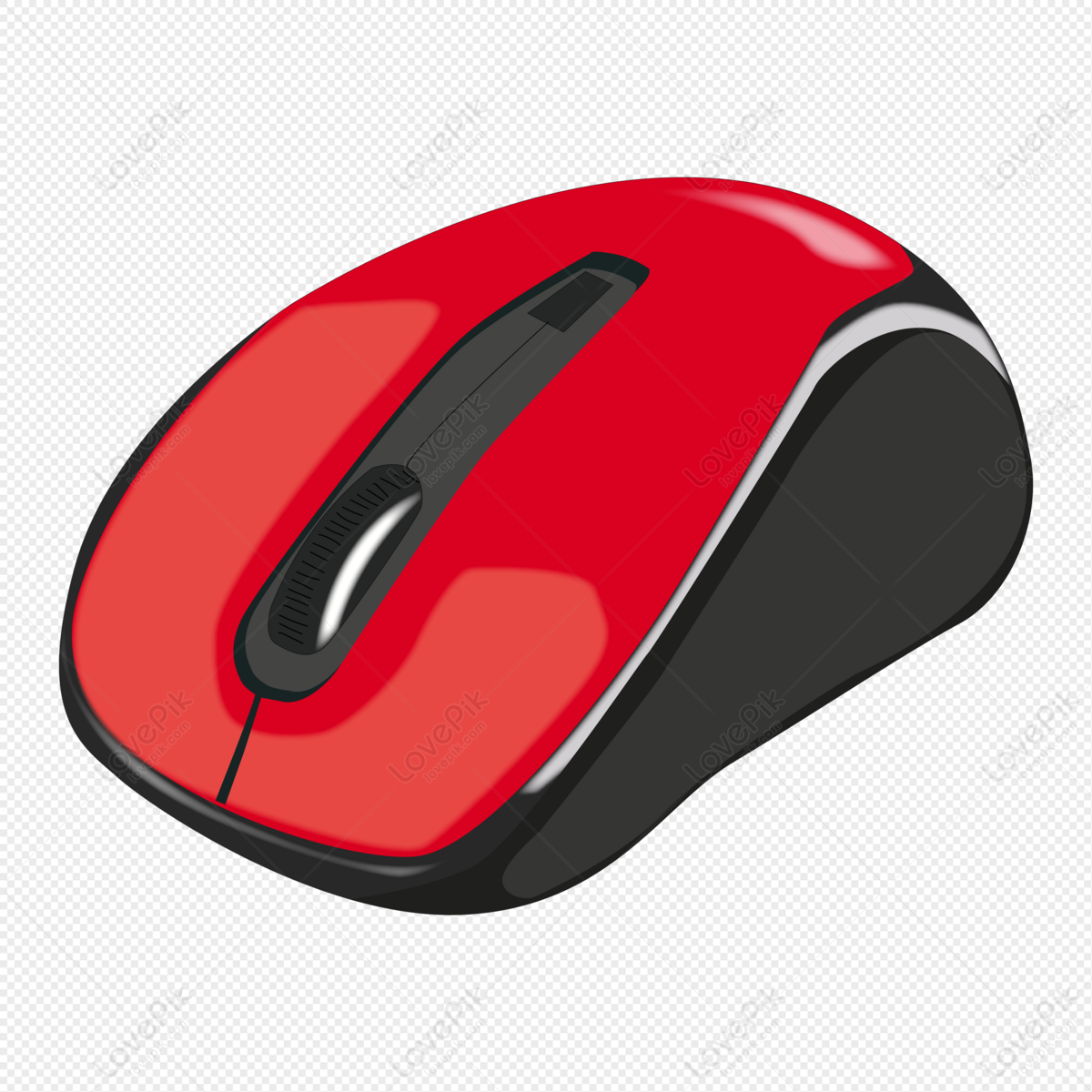 Cartoon Hand Drawn Red Black Mouse PNG Hd Transparent Image And Clipart  Image For Free Download - Lovepik | 401405264