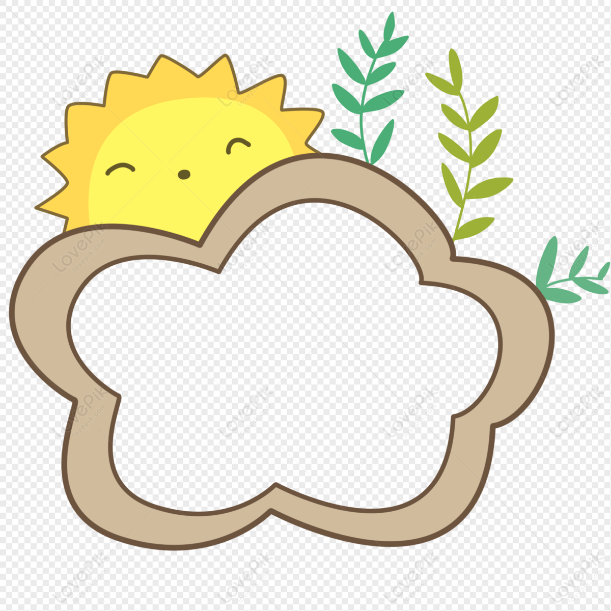Borda Decorativa De Sol Dos Desenhos Animados PNG Imagens Gratuitas Para  Download - Lovepik