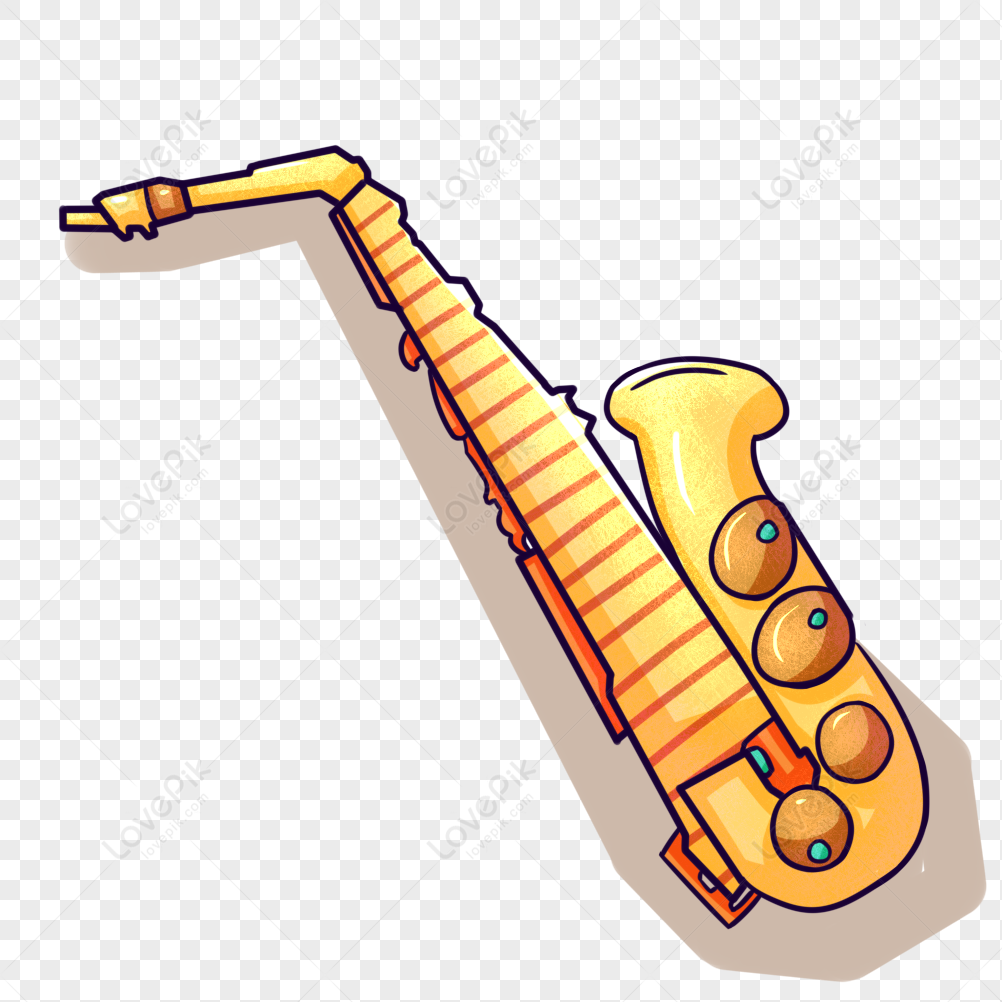 Cartoon Yellow Saxophone Illustration PNG Transparent Background And  Clipart Image For Free Download - Lovepik | 401402340