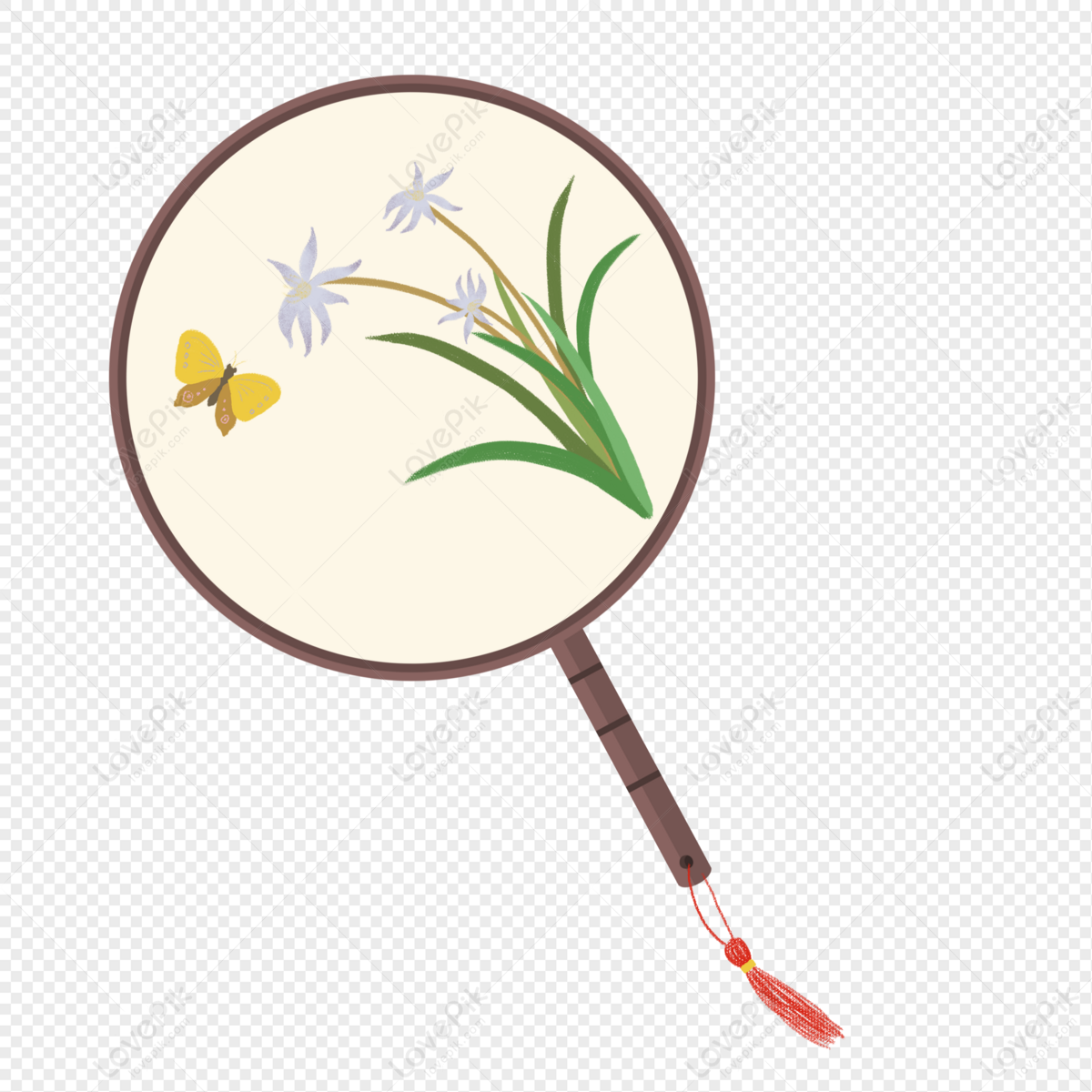 Chinese Style Round Fan PNG Image Free Download And Clipart Image ...