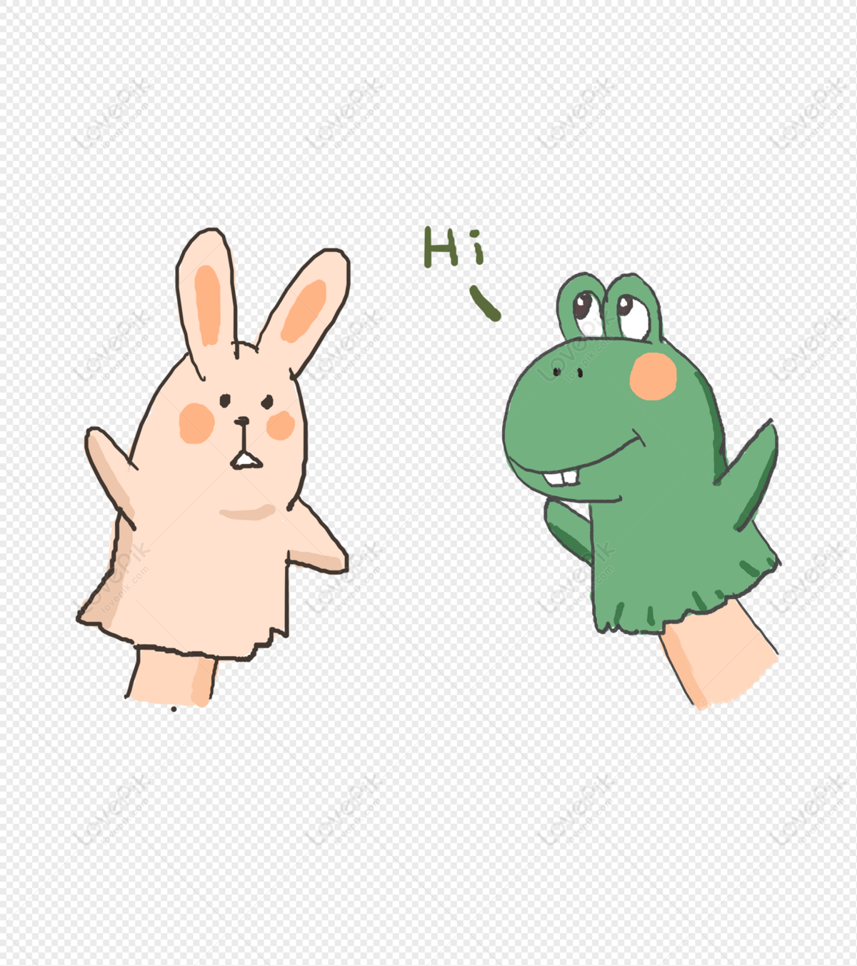 Cute Little Animal Hand Puppet PNG Image Free Download And Clipart Image  For Free Download - Lovepik | 401418121