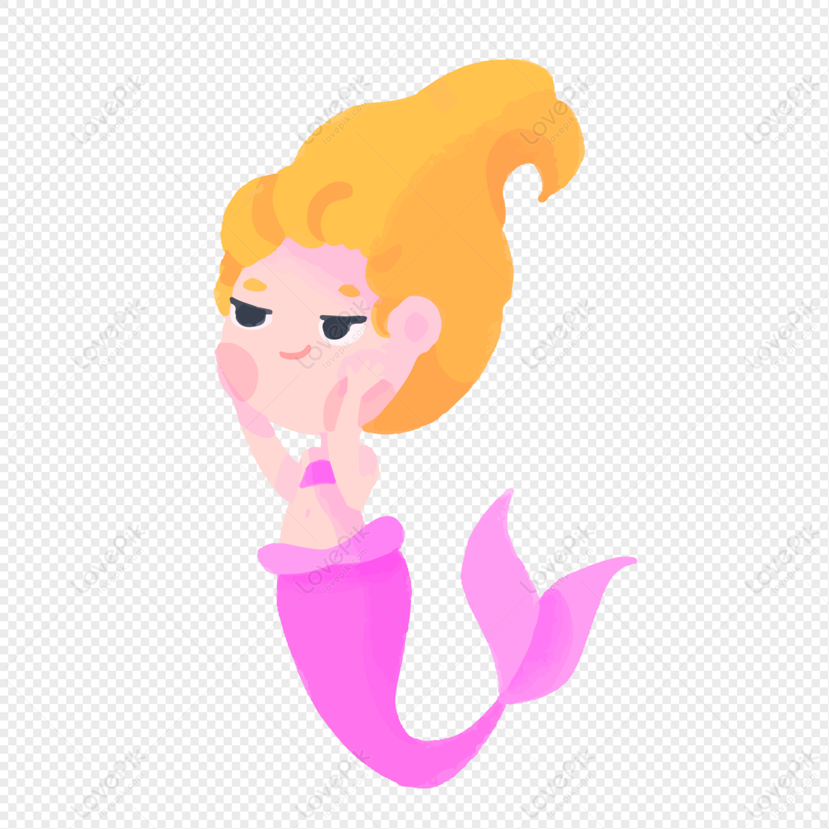 Cute Mermaid PNG Images With Transparent Background