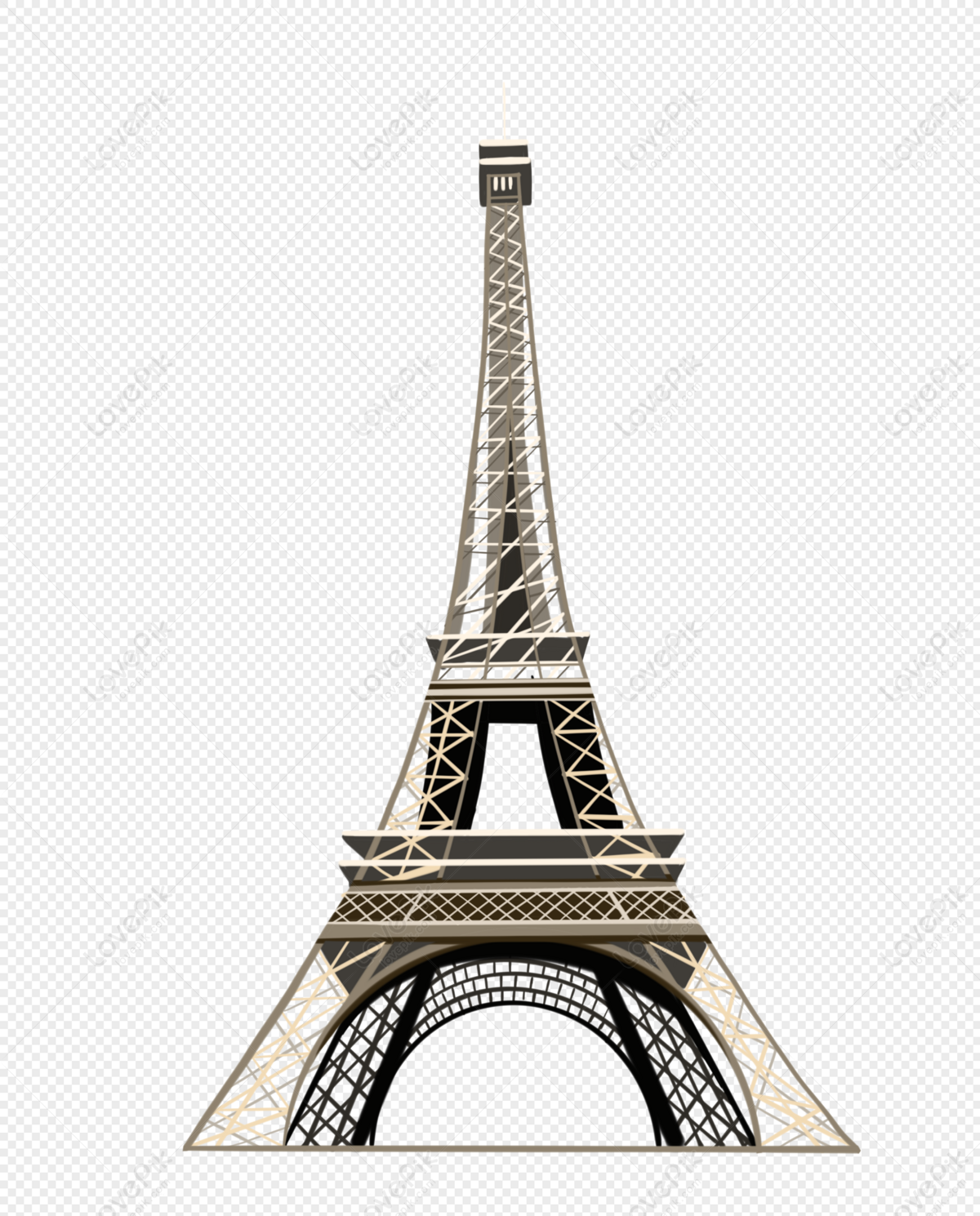 Eiffel tower, light white, light tower, paris tower png white transparent