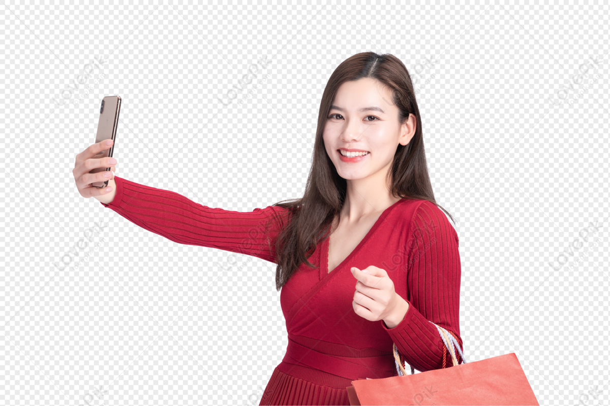 Fashion Shopping Female Selfie PNG Transparent Image And Clipart Image For  Free Download - Lovepik | 401409177