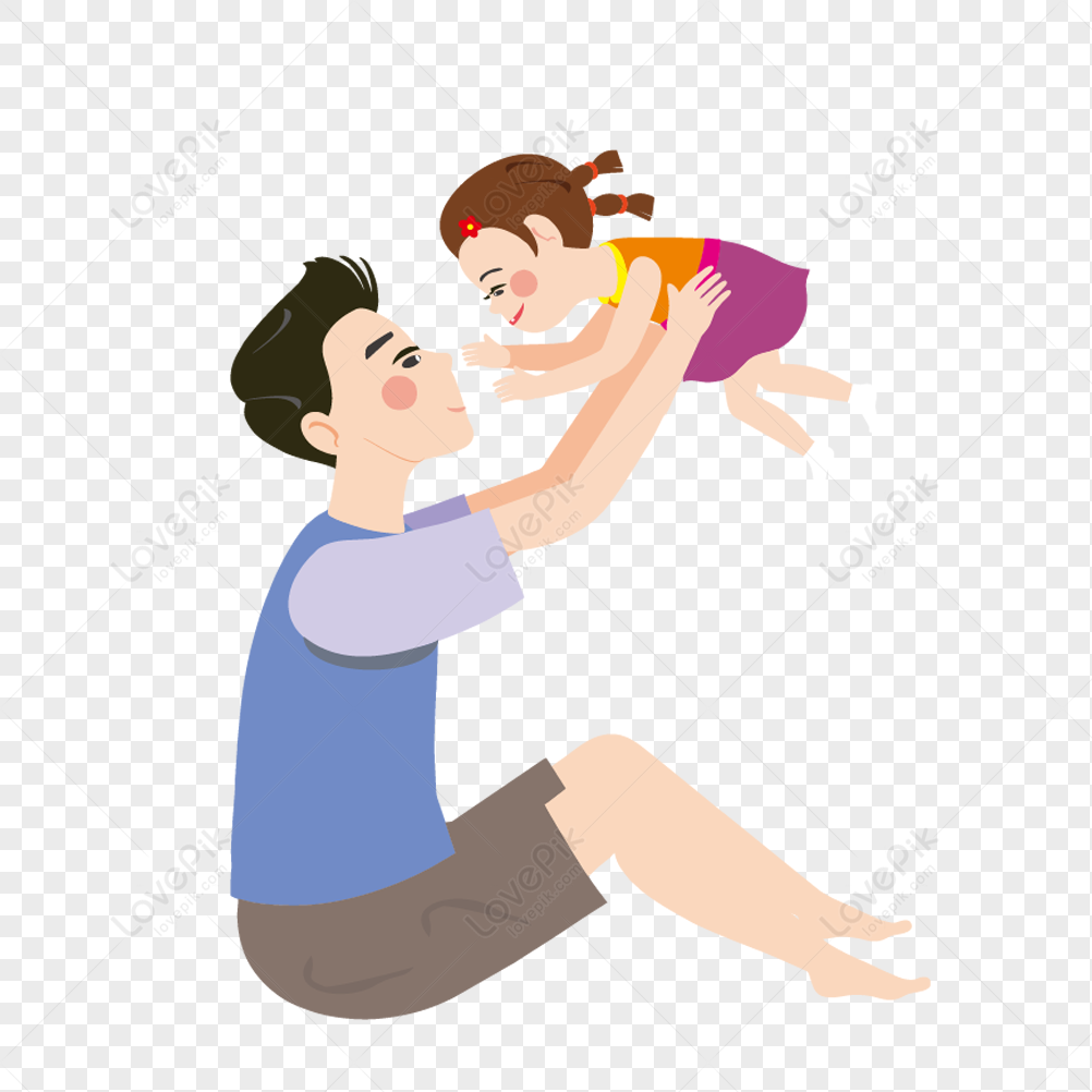 Father Holding A Child PNG Image Free Download And Clipart Image For ...