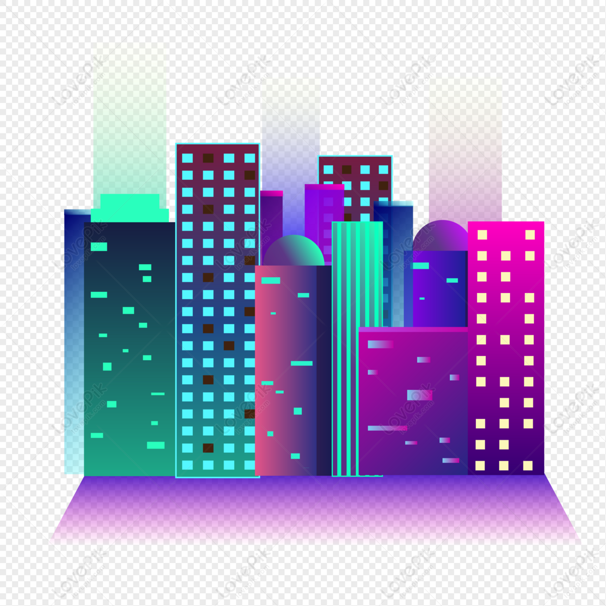 Flat City Building PNG Transparent And Clipart Image For Free Download ...