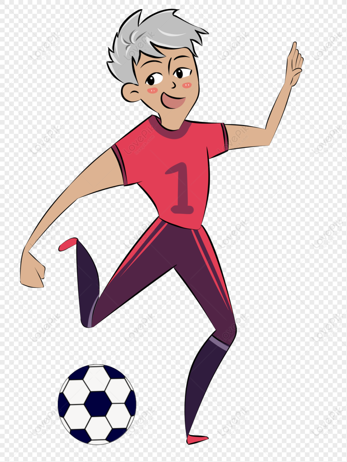 Mão De Elementos De Jogador De Futebol Dos Desenhos Animados Des PNG  Imagens Gratuitas Para Download - Lovepik