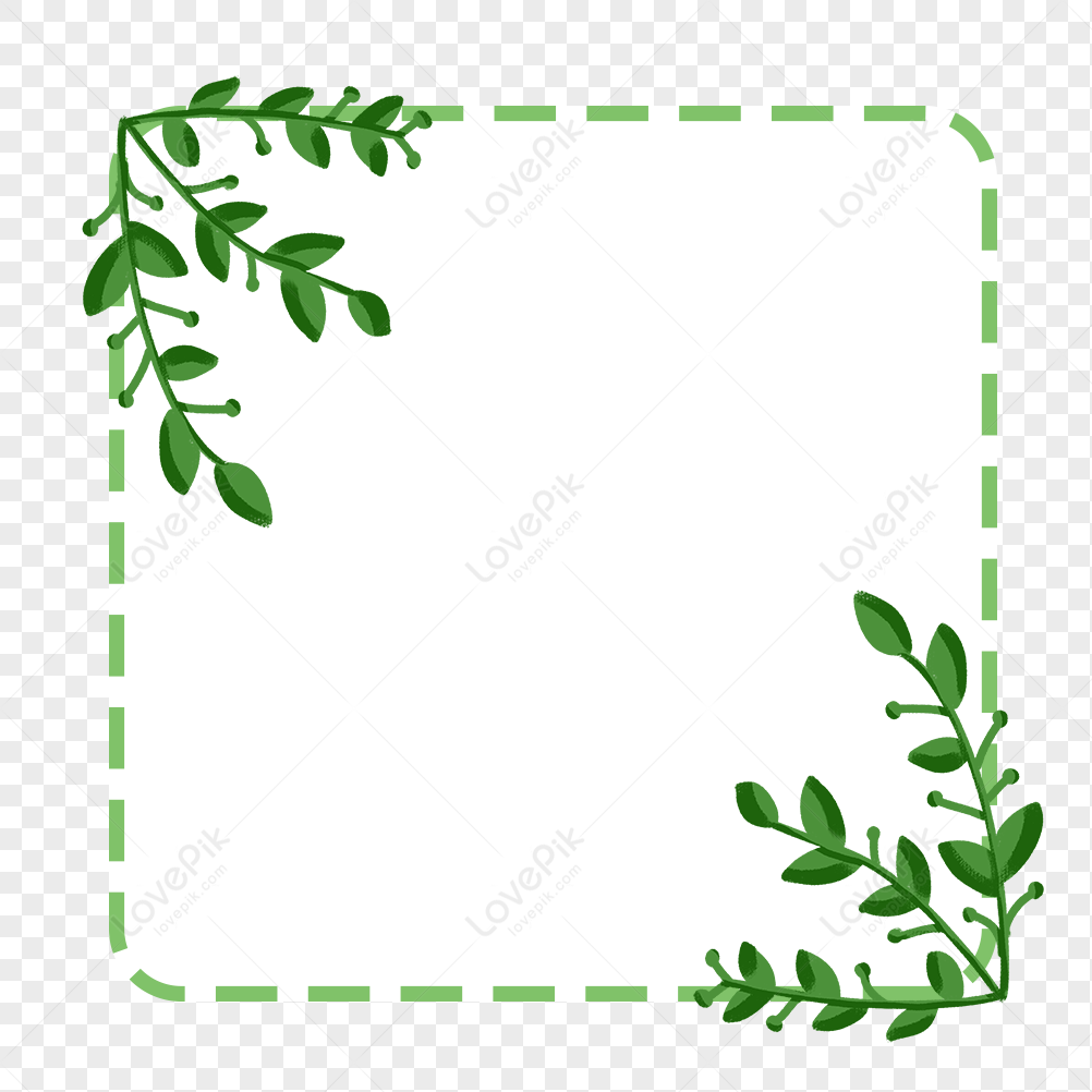Fresh Green Leaf Border PNG Transparent Background And Clipart Image For  Free Download - Lovepik | 401408030
