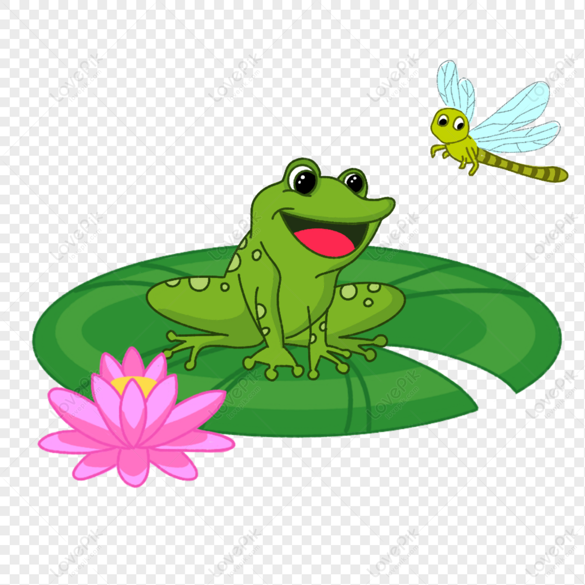frog pond clipart