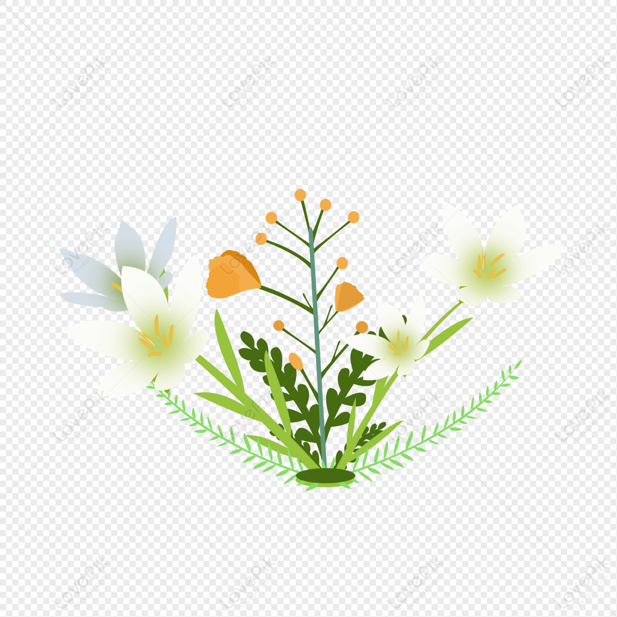 Dibujado A Mano Flores De Dibujos Animados Orquídea Blanca PNG Imágenes  Gratis - Lovepik