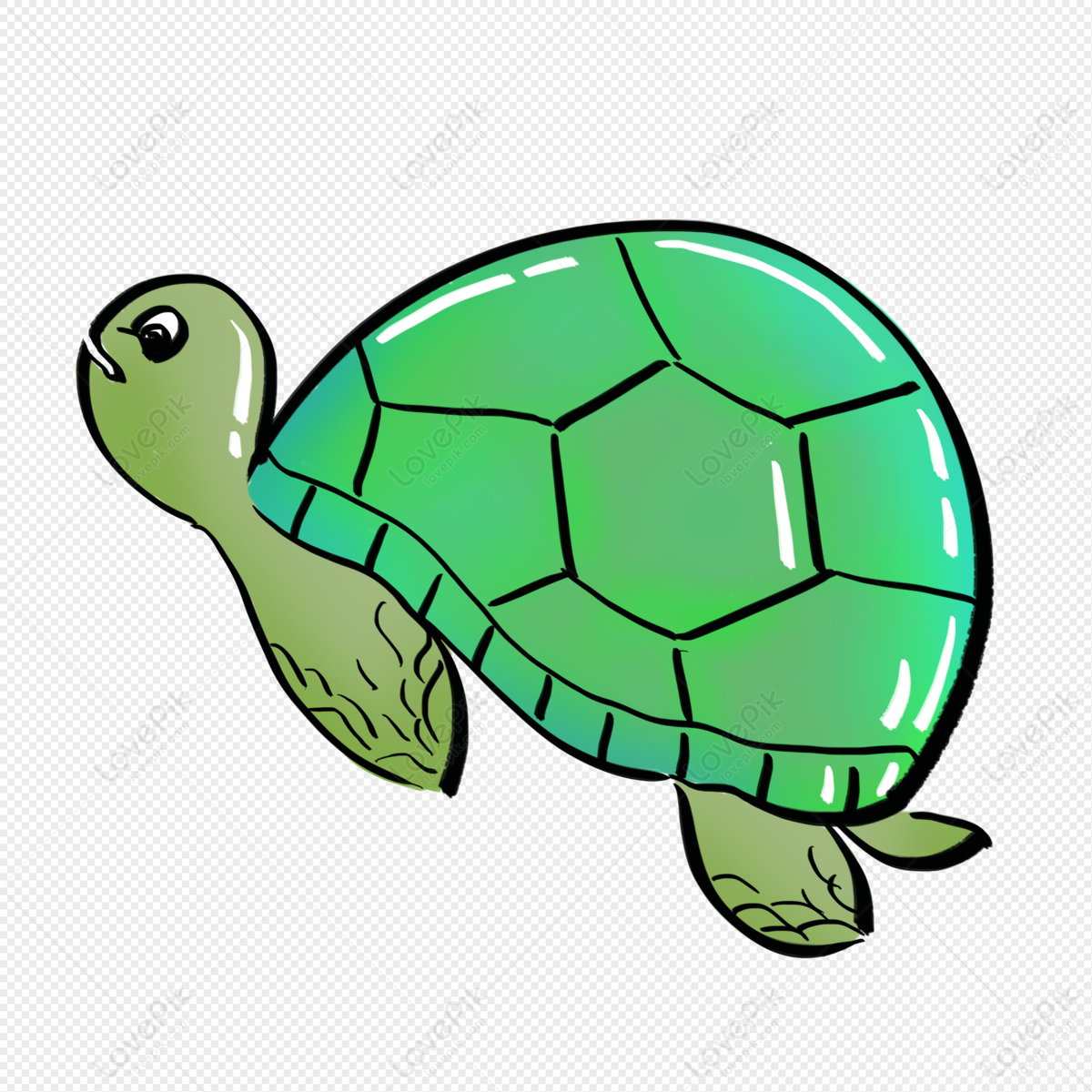Cute Cartoon Turtle - Kawaii Cute - Posters and Art Prints | TeePublic