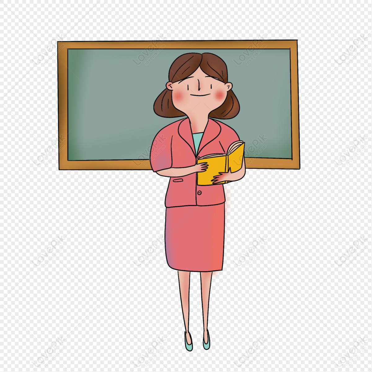 Hand Drawn Teacher, Drawing Teacher, Hand, Drawn PNG Picture And ...