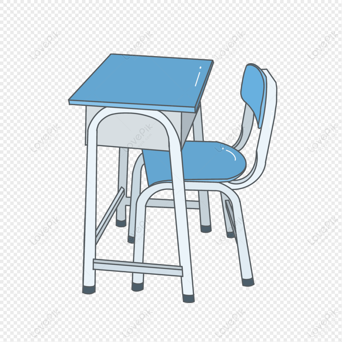 Open Season Blue Table And Chair Set Cartoon Hand Painted PNG Image And  Clipart Image For Free Download - Lovepik | 401412488