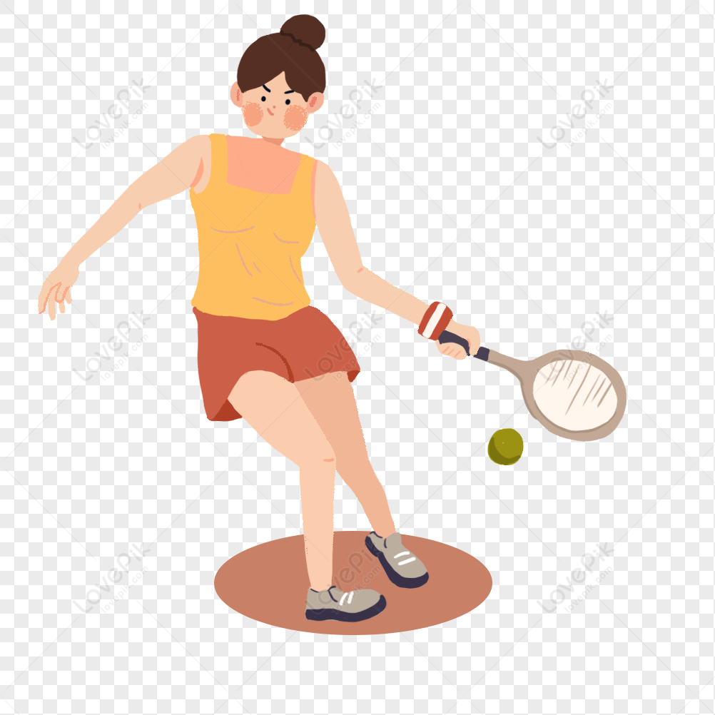 Playing Tennis, Characters, Material, Womens Free PNG And Clipart Image ...