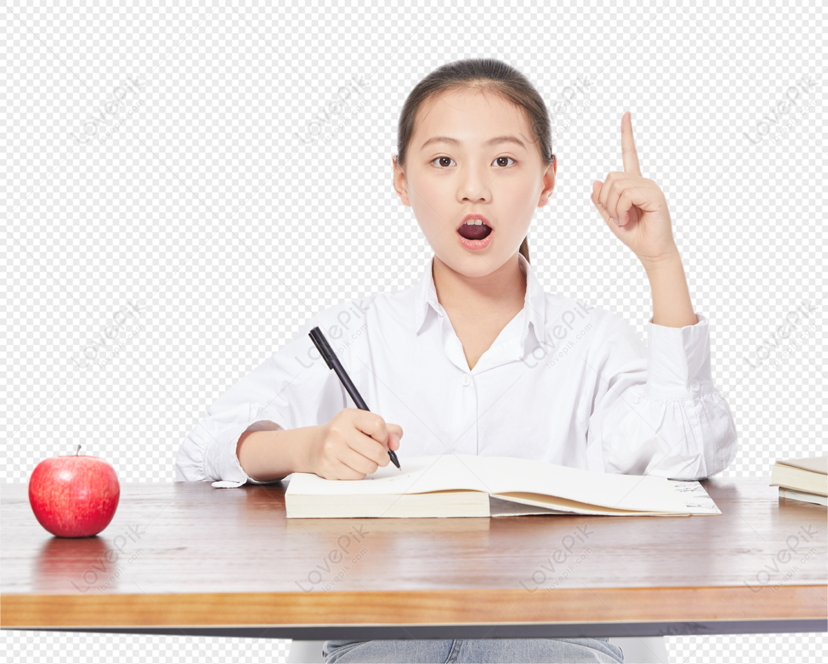 Primary school student is writing homework, material, and homework, primary png hd transparent image