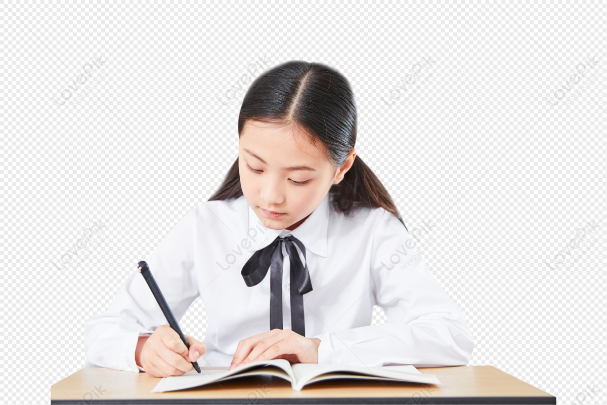 Primary school student writing homework, material, and homework, primary png transparent image
