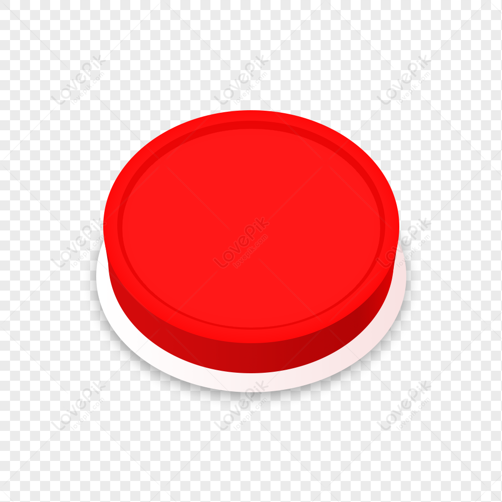 Big Red Button transparent background PNG cliparts free download
