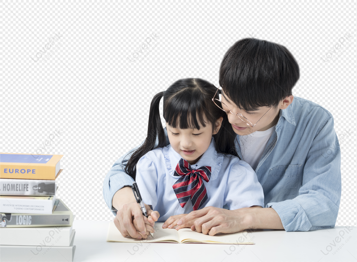 Teacher And Student Study Together PNG Free Download And Clipart Image ...