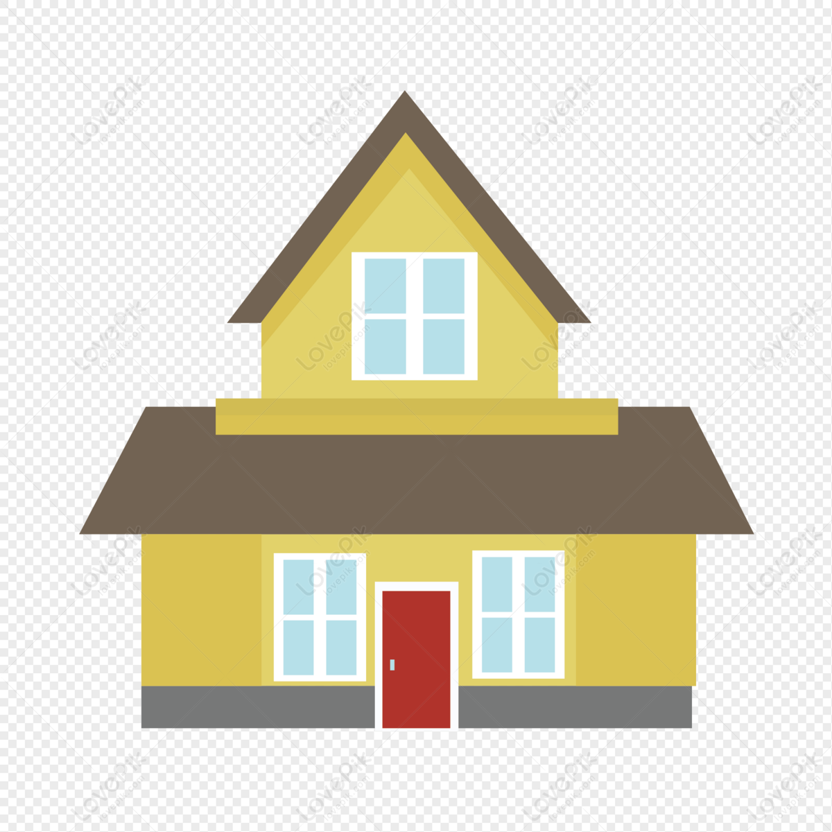 Yellow House, Material, Yellow House, Residential PNG Transparent ...